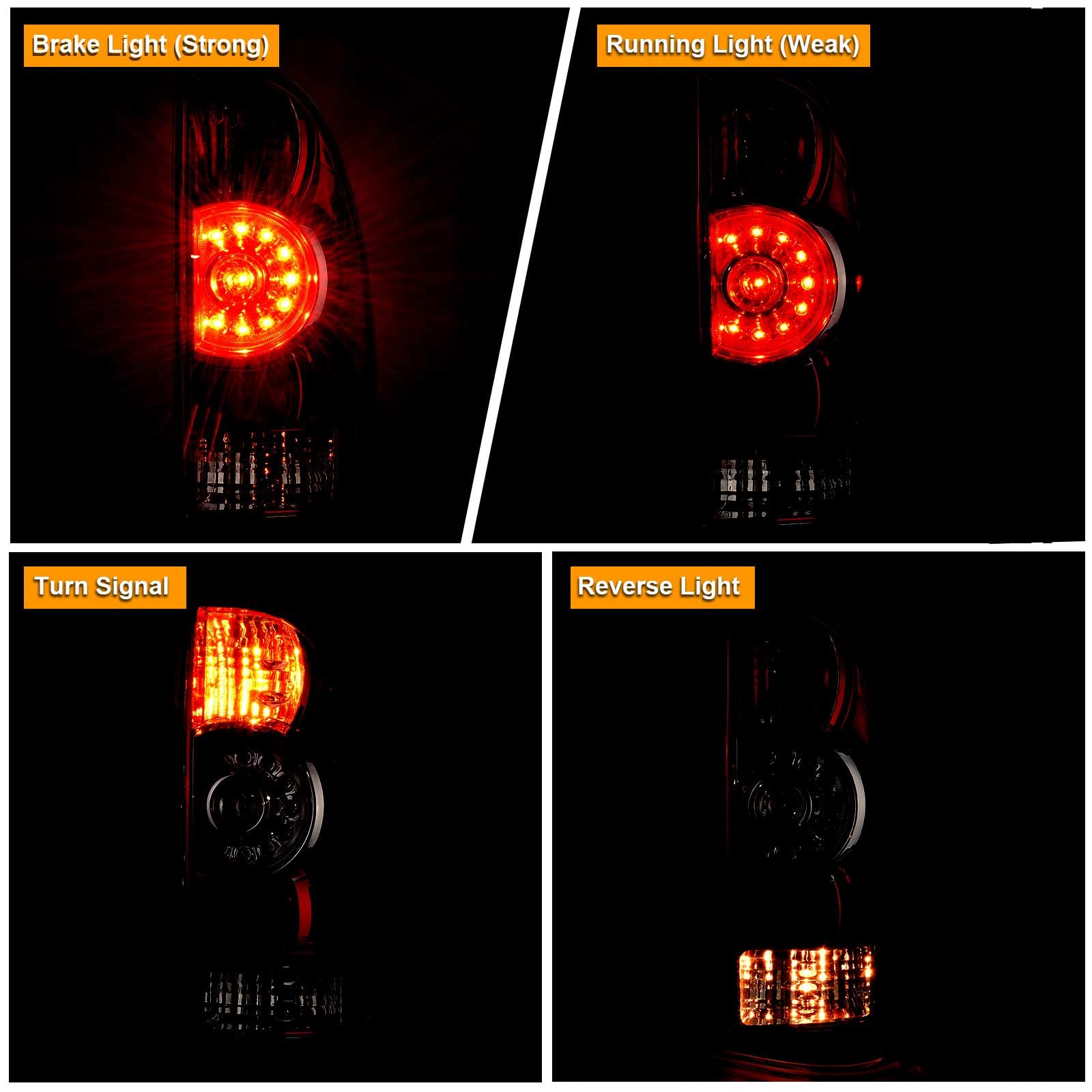 Nakuuly tail light waterproof housing resists rain and splashes