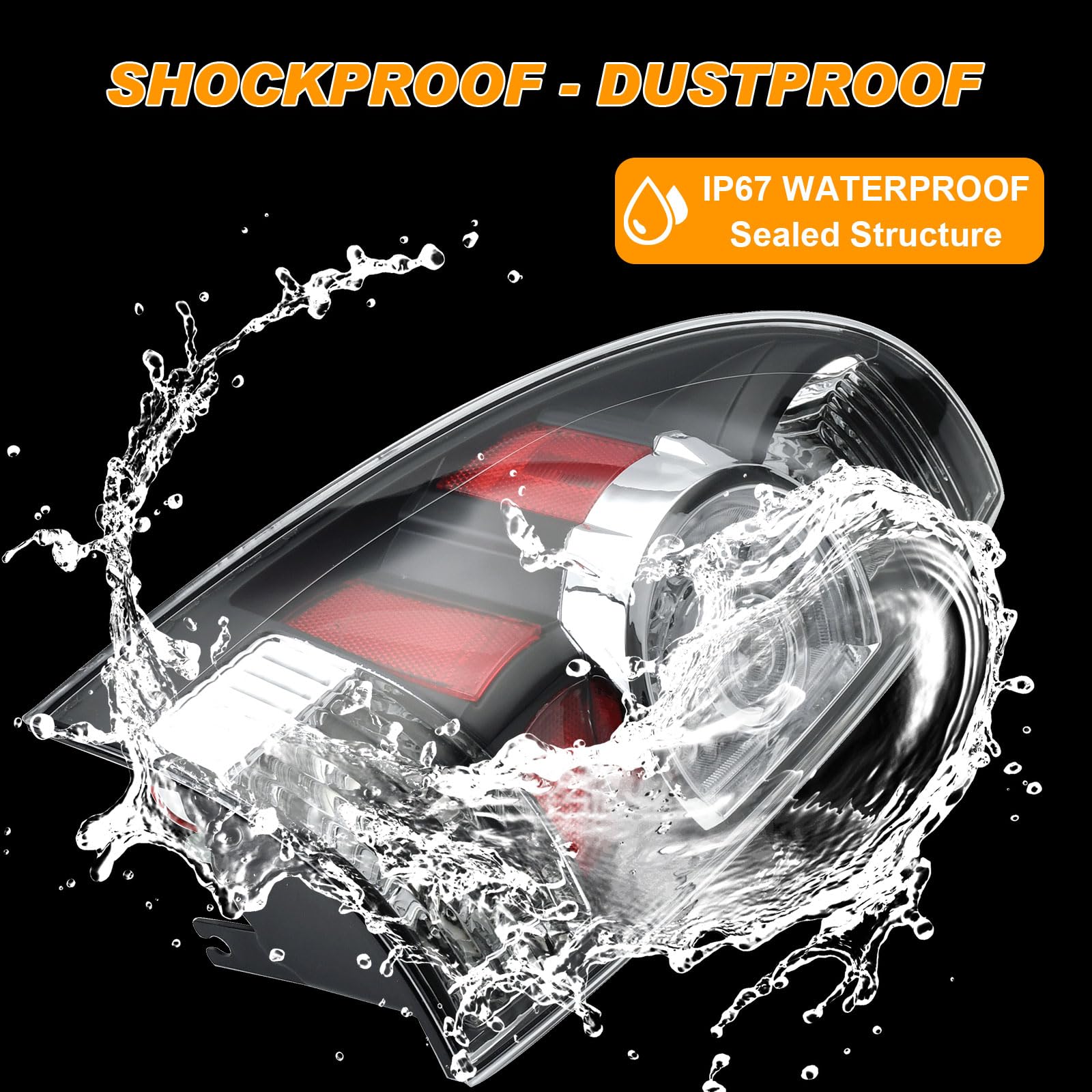 Nakuuly tail light installation is easy with plug-and-play design.