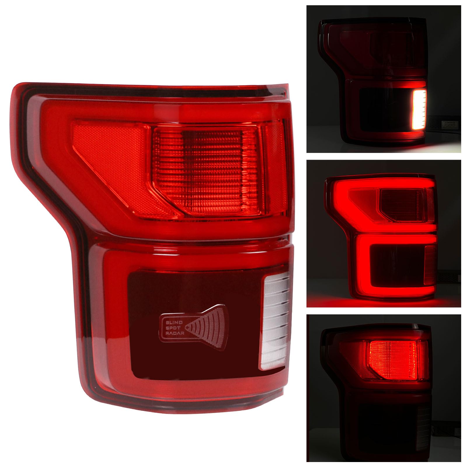 Nakuuly tail light compatible with KL3Z13405B left module for Ford F-150.