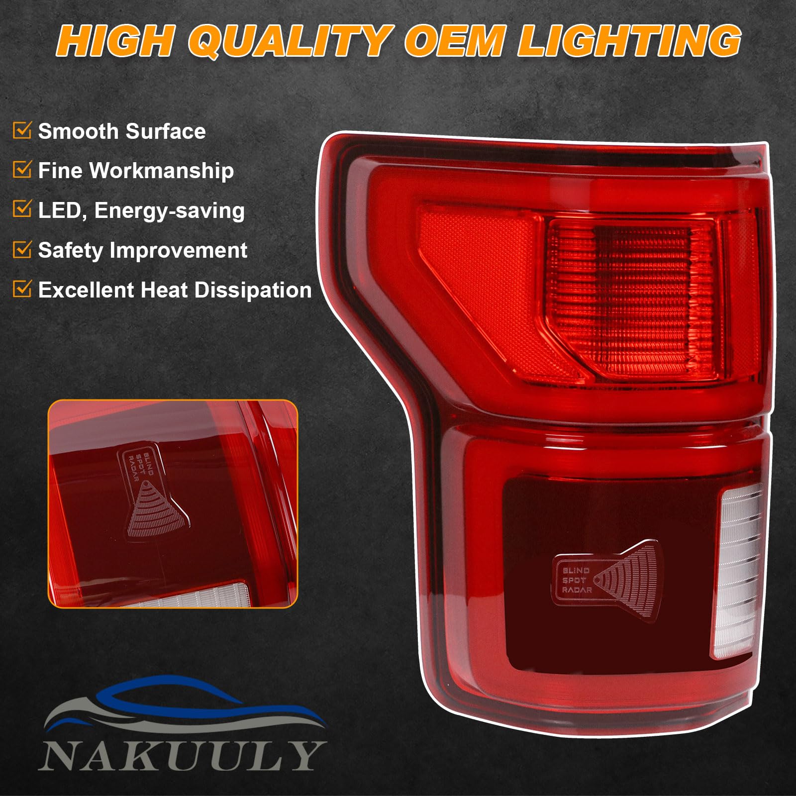 Nakuuly plug-and-play installation for Ford F-150 left tail light.