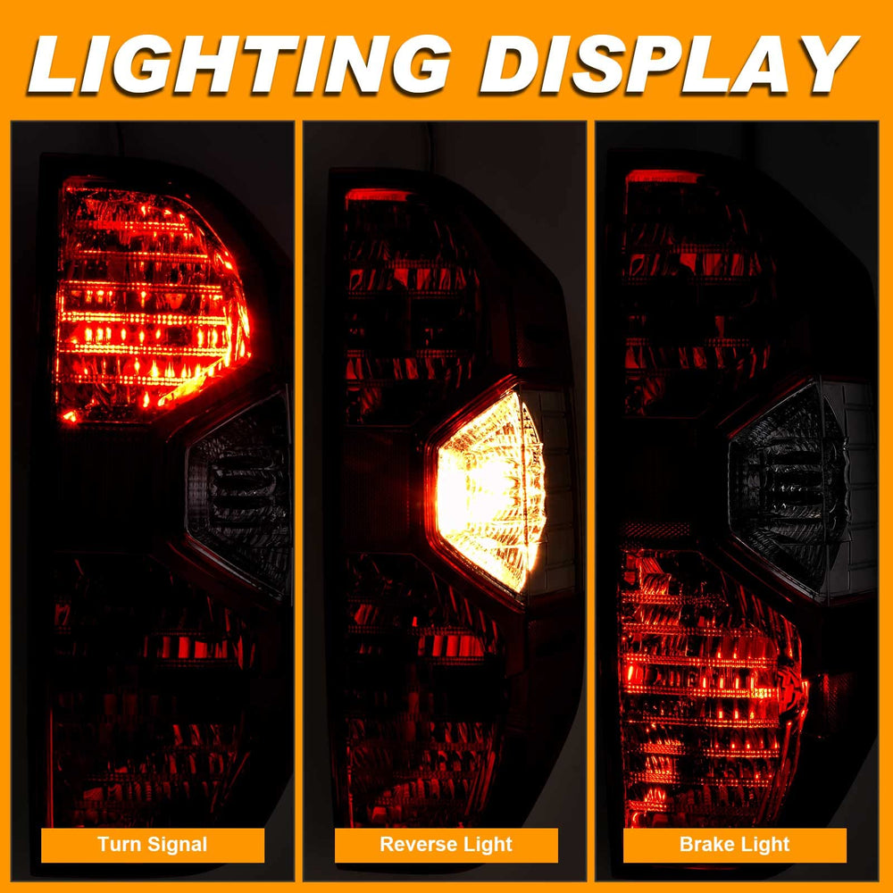 Nakuuly plug-and-play tail light for Toyota tundra, easy installation.