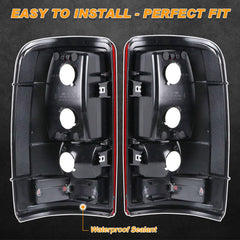 Nakuuly tail-light red clear lens close-up emphasizes weather-sealed lens for IP67 protection