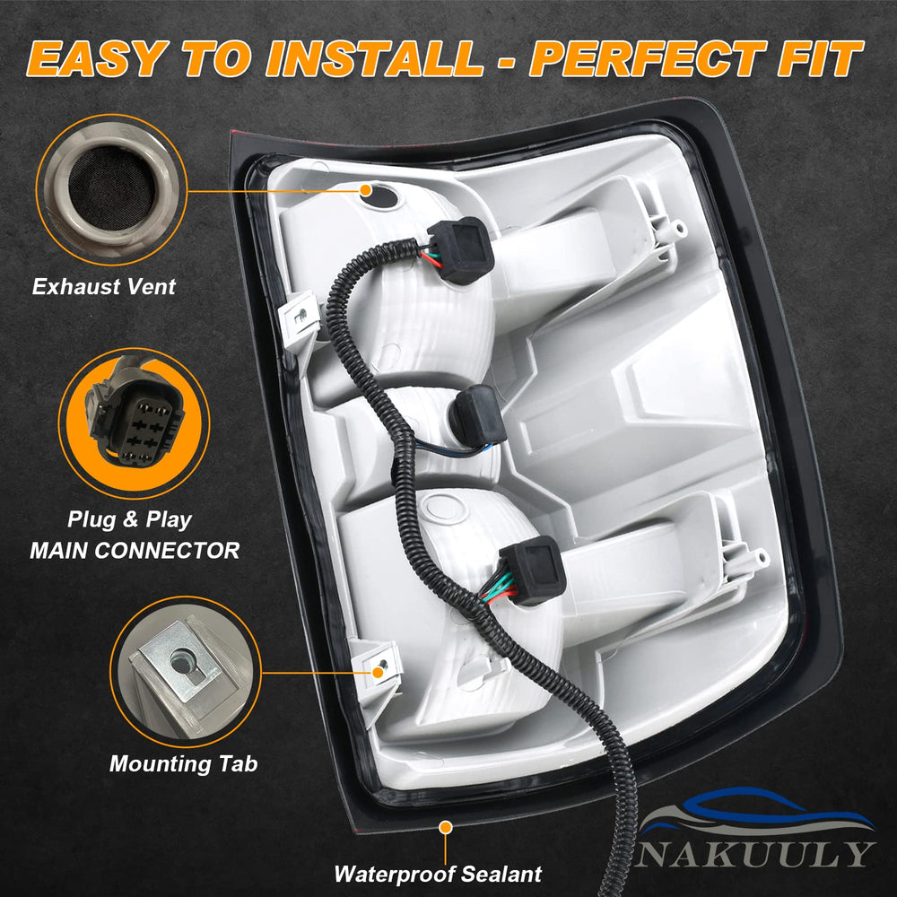 Nakuuly tail light with waterproof seal resists rain and car washes.