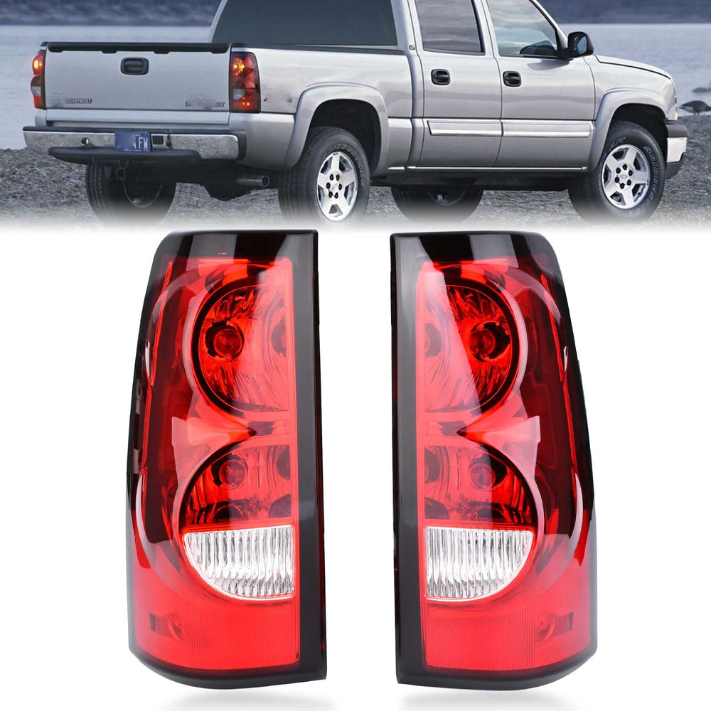 Nakuuly tail light driver side with durable housing for Silverado 03-06