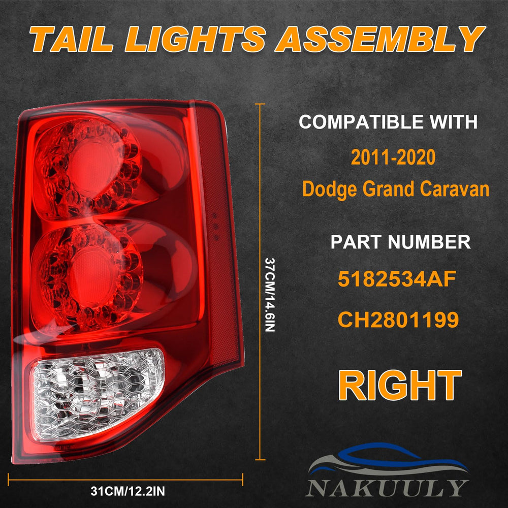 Nakuuly taillight assembly elevates rear styling and signaling for the 2011-2020 Grand Caravan.