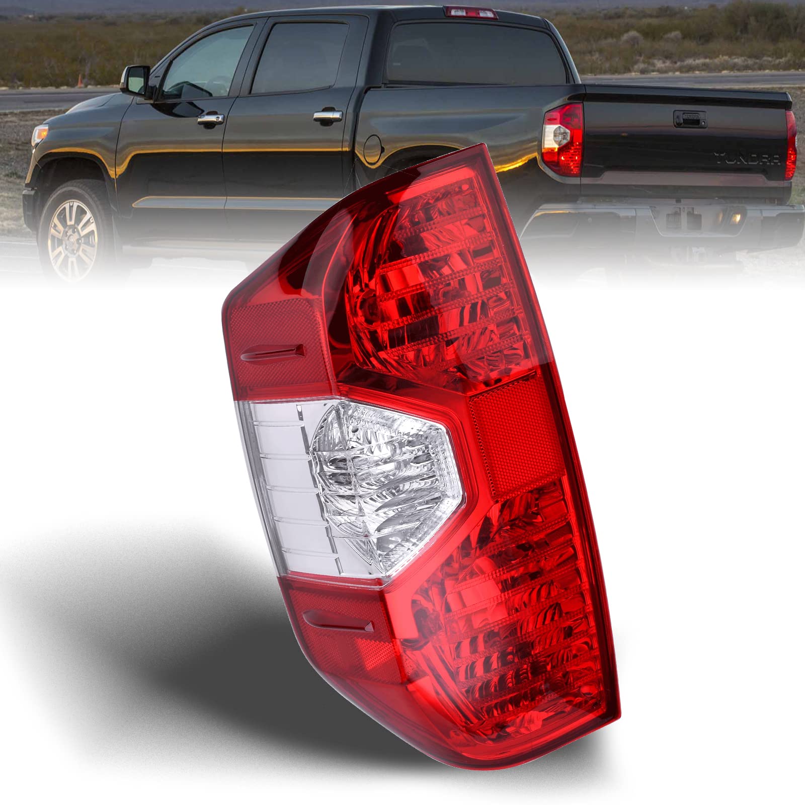 Nakuuly Toyota Tundra left tail light assembly for clear rear signaling