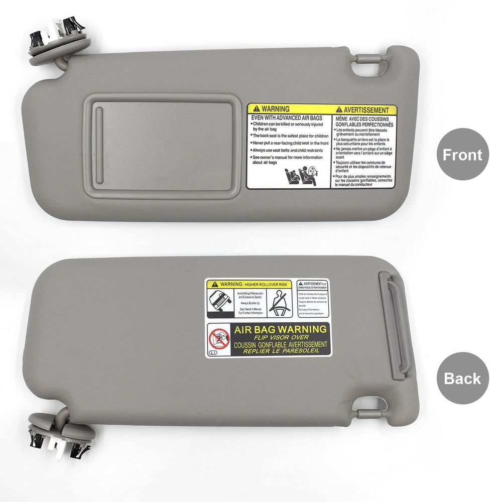 Nakuuly interior accessory sun visor in gray for RAV4