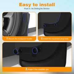 Nanaholy 2026 Tesla Model Y Juniper rear-right mud flap blocks spray and grit.
