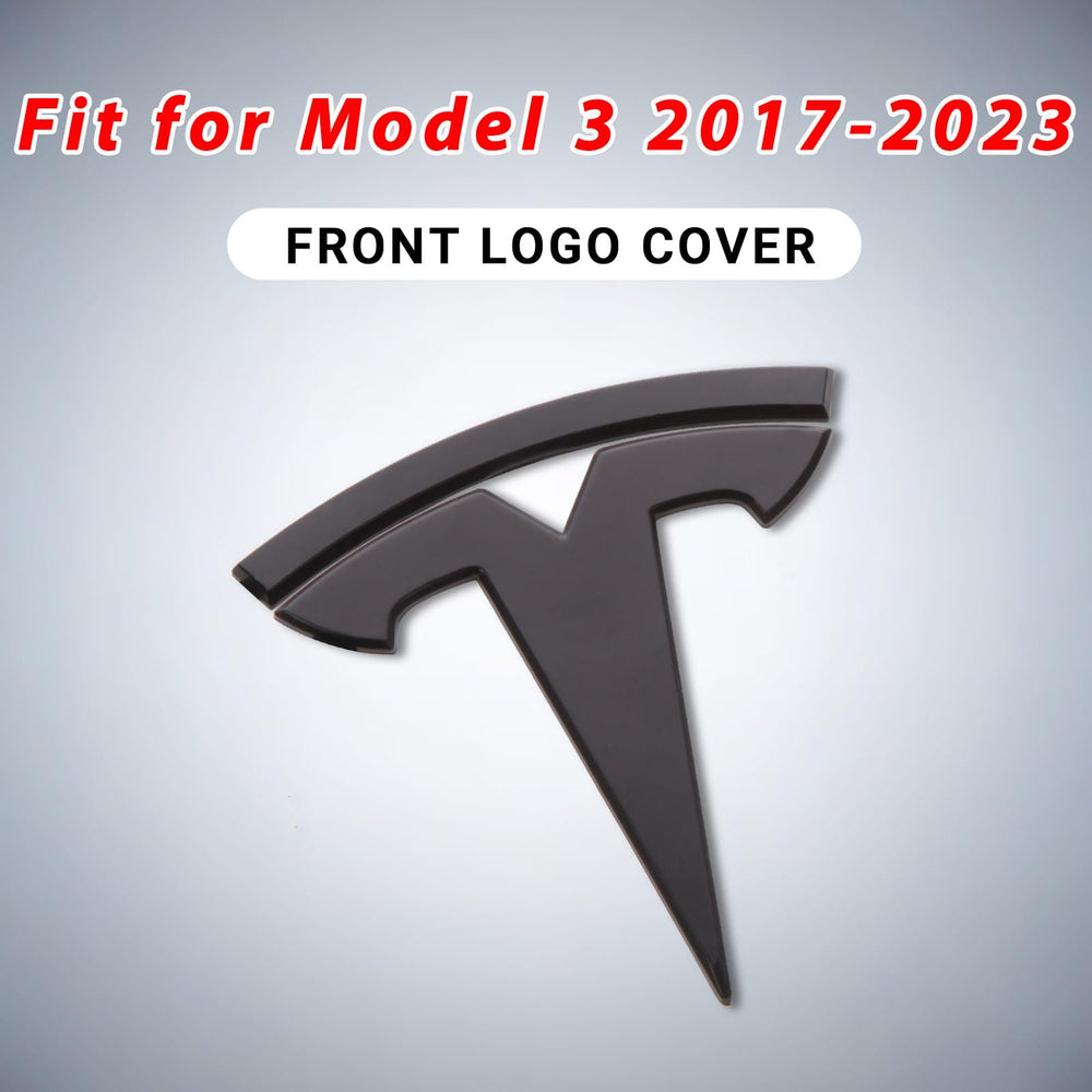 Nanaholy Tesla Model 3 emblem sticker, side profile refreshes the vehicle's look.