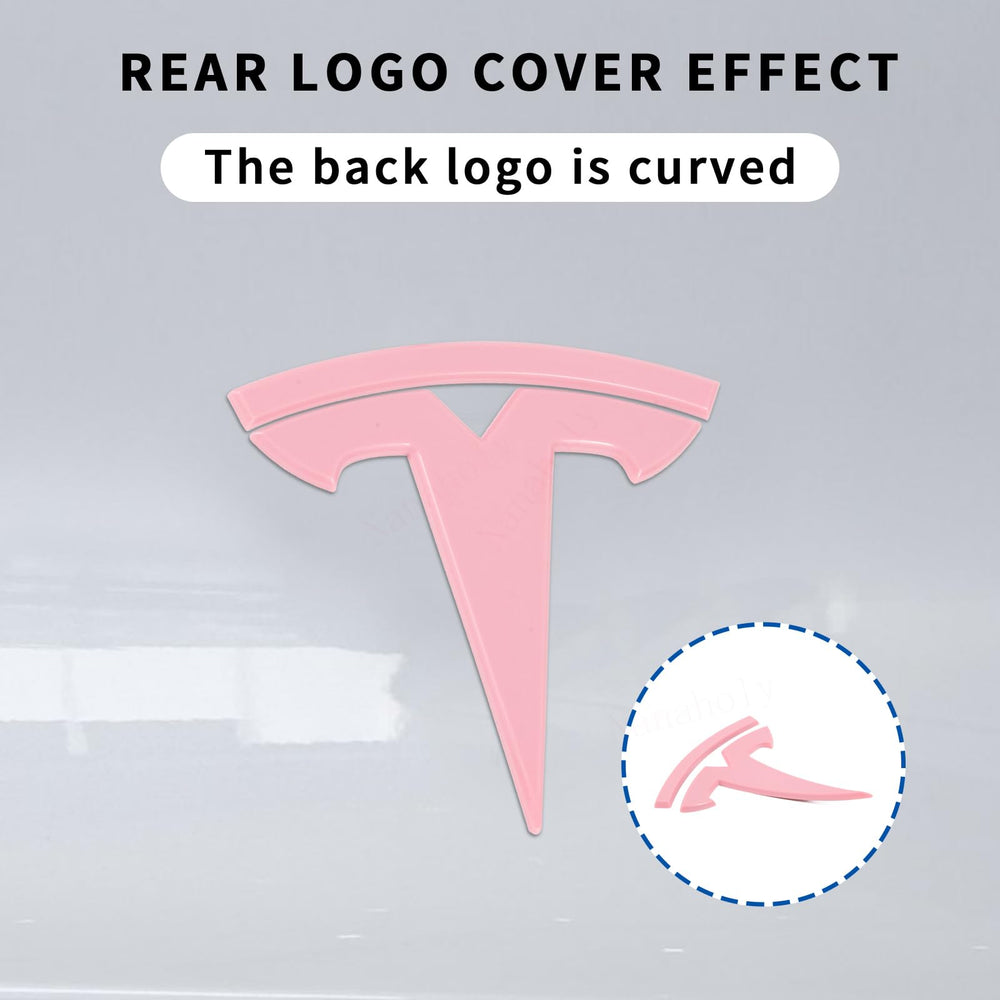 Nanaholy Tesla Model Y logo cap clipfit for secure, tool-free install.