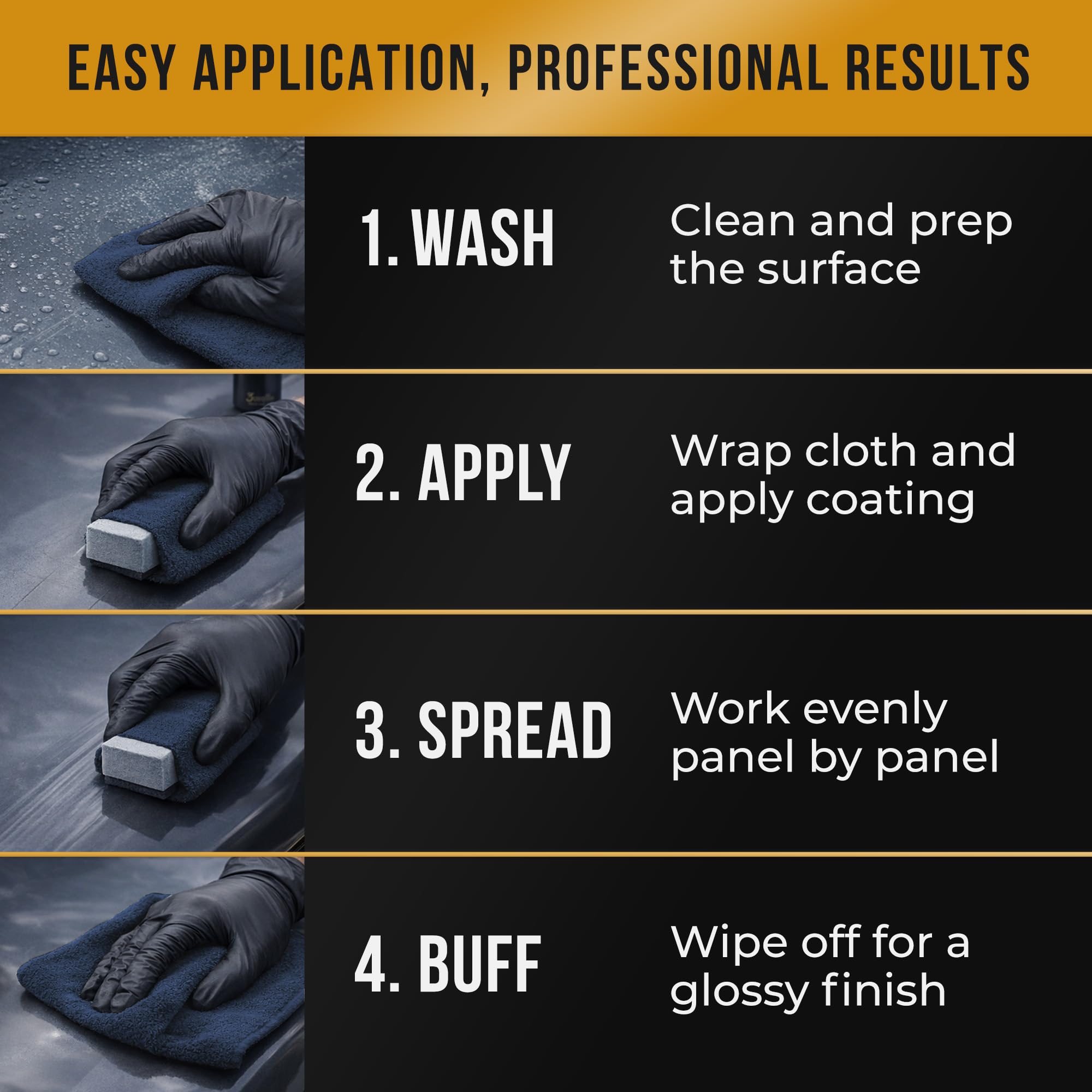 Nano Bond protective gloves ready to safeguard hands during detailing.