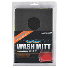 Nanoskin AUTOSCRUB 6in mitt in packaging ready for efficient surface prep.