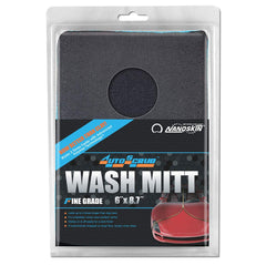 Nanoskin Autoscrub fine-grade wash mitt in blue for fast surface decontamination before coating