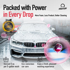 Nanoskin CHERRY SUDS bucket wash setup with mitts and towels.