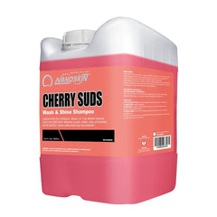 Nanoskin Cherry Suds foaming cannon delivers thick foam for easy car washing.