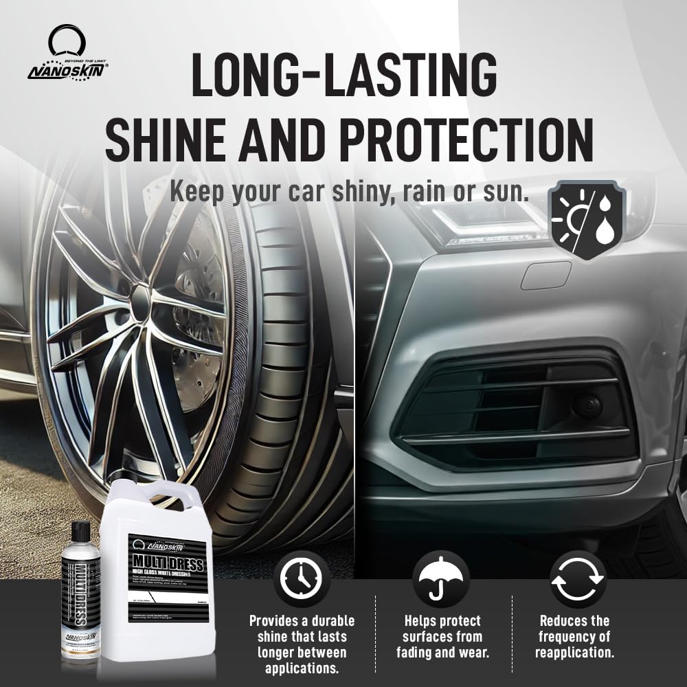 Nanoskin Multi Dress exterior trim restoration for plastic and vinyl surfaces.