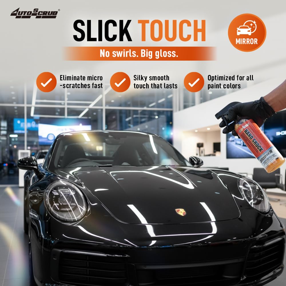 Nanoskin Nano Shock leaves no residue on rubber and trim