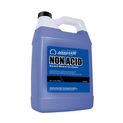 Nanoskin Non-Acid Wheel Cleaner with thick foam lifts brake dust from rims.