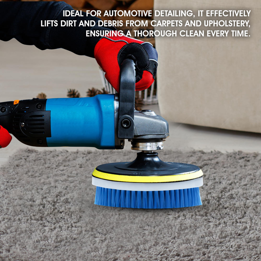 Nanoskin rotary brush tackles wheel cleaning with tough bristles and safe surface contact.