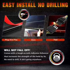 Nanpoku white reverse light aids safe backing maneuvers.