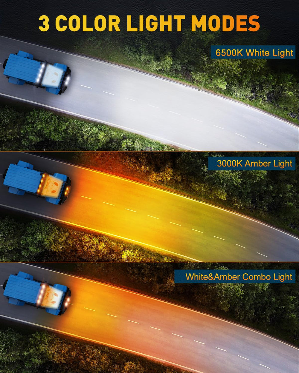 NAOEVO 6-inch LED light bar side view highlighting rugged design