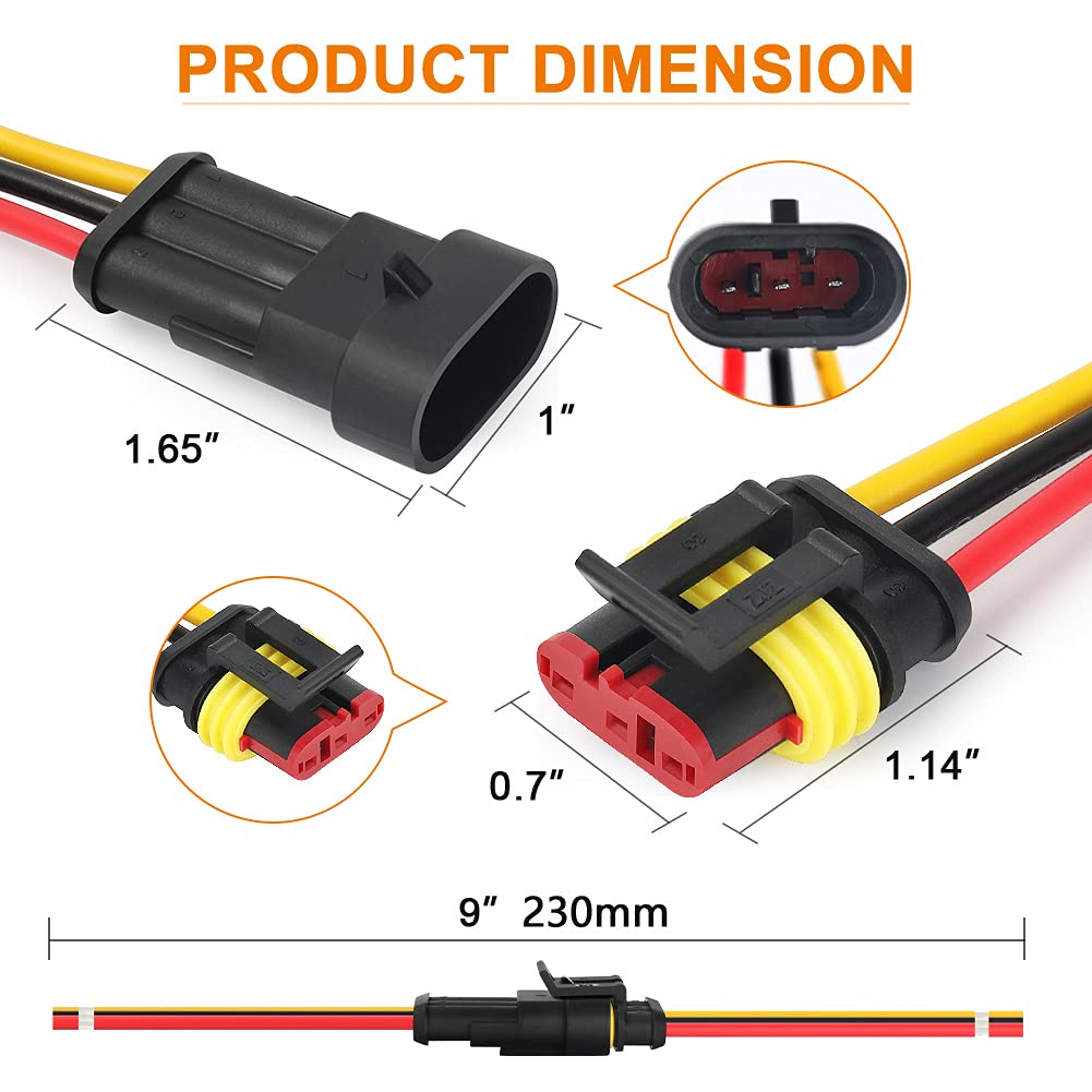 NAOEVO heat shrink tubing pack seals and protects joints.