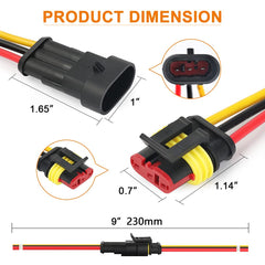 NAOEVO heat shrink tubing pack seals and protects joints.