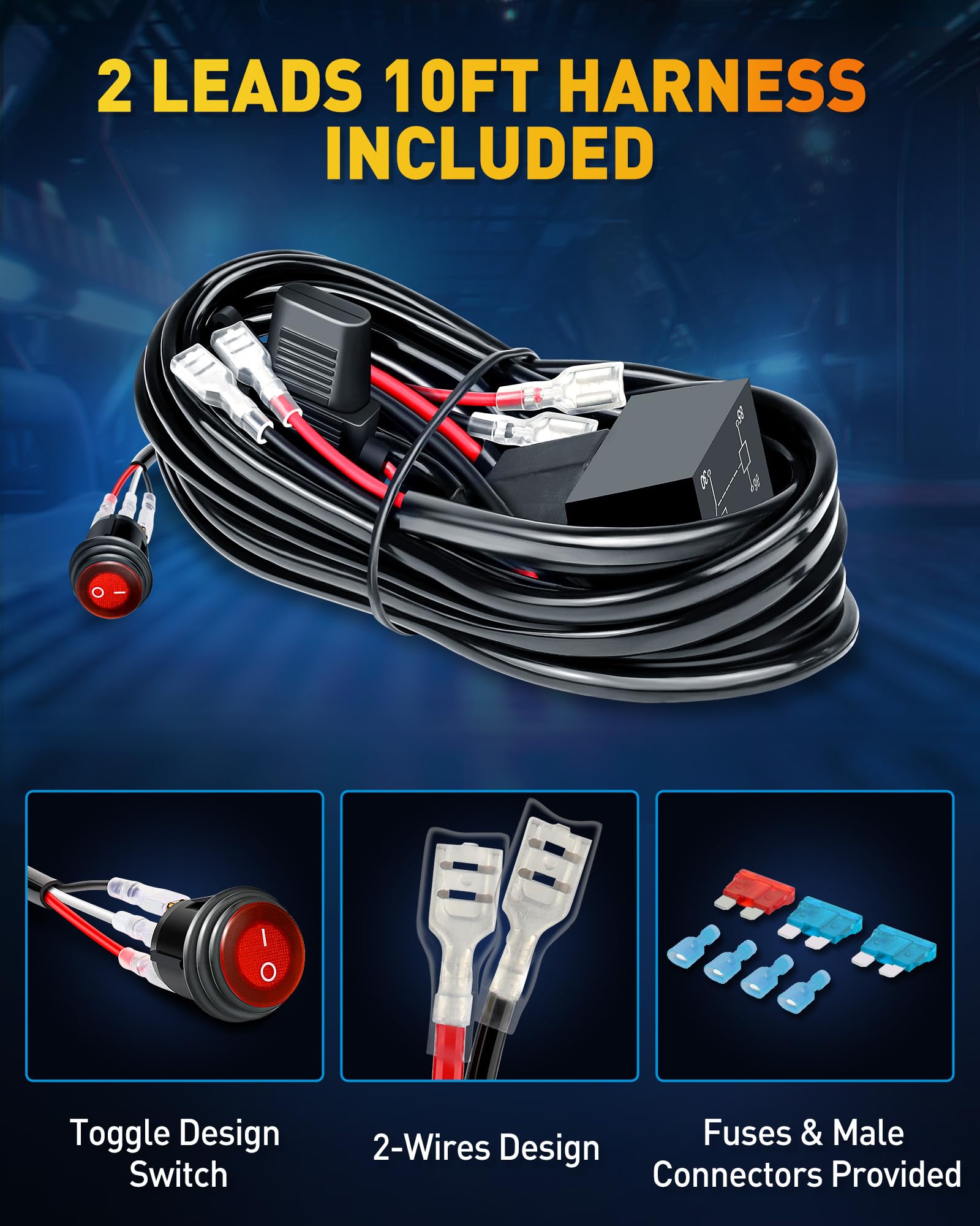 NAOEVO 4-inch LED pod on a boat for night-time navigation lighting.
