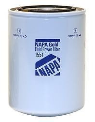Napa Gold 1551 spin-on filter front view protects hydraulic systems from contaminants