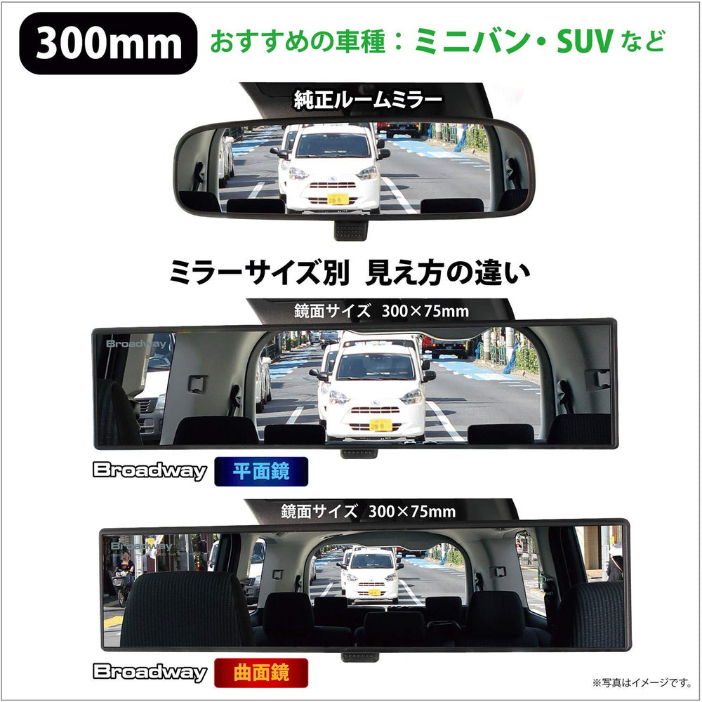High reflectivity aluminum glass for clearer image and wider daytime view.