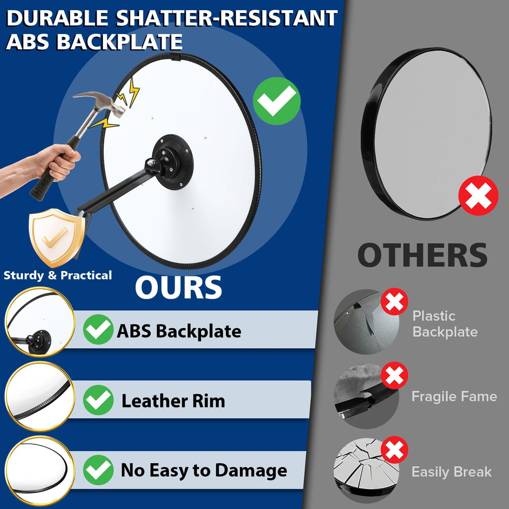 Narremcoy garage and driveway mirror improves parking accuracy and pedestrian awareness