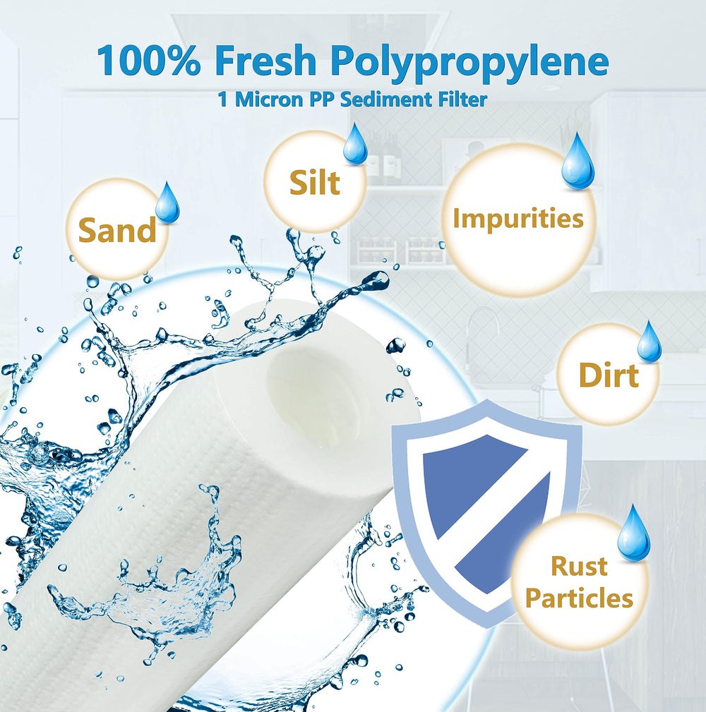 Nasibey carbon block close-up filters color and odor for fresher water