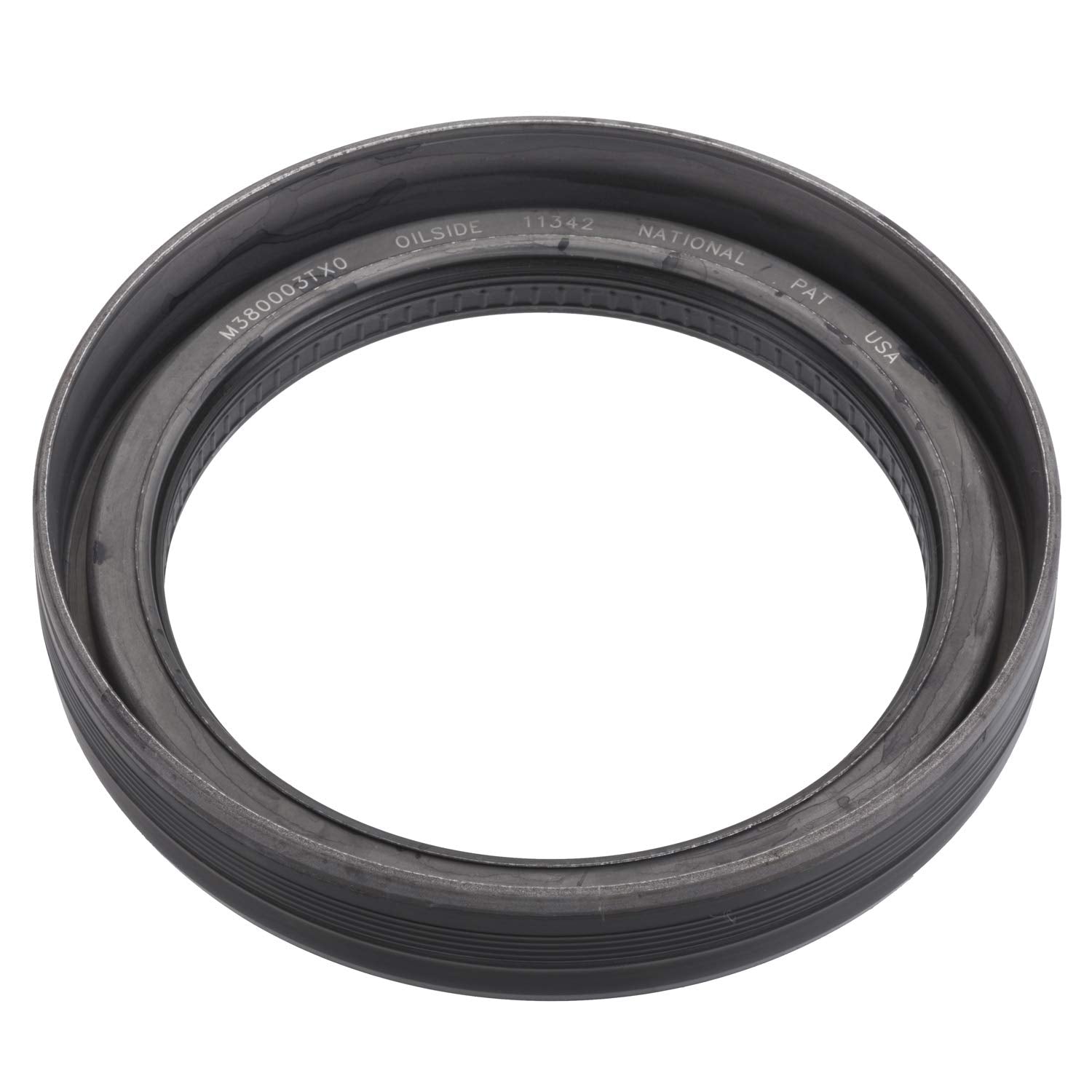 National 380003A wheel seal right view showing the bi-directional lip for reliable sealing