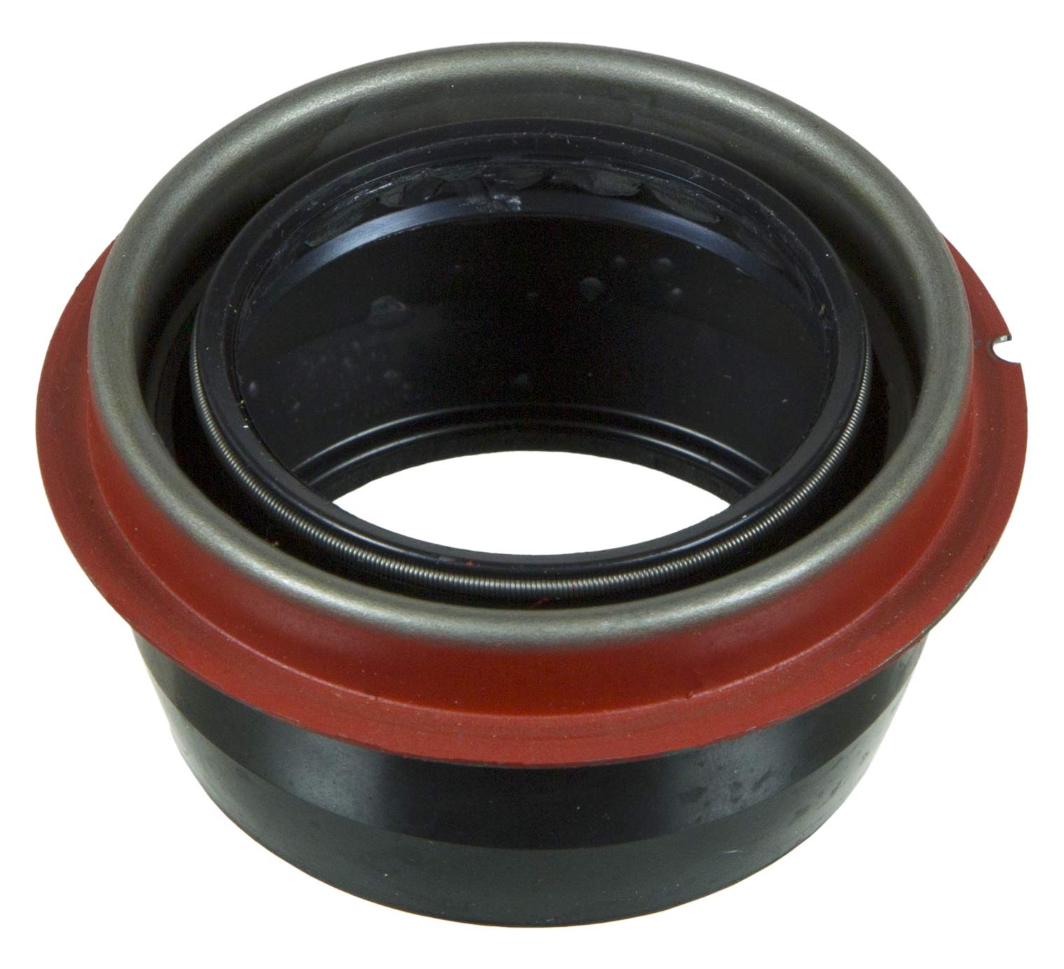 National 4333N oil seal close-up showing spring-loaded multi-lip design for durable sealing.