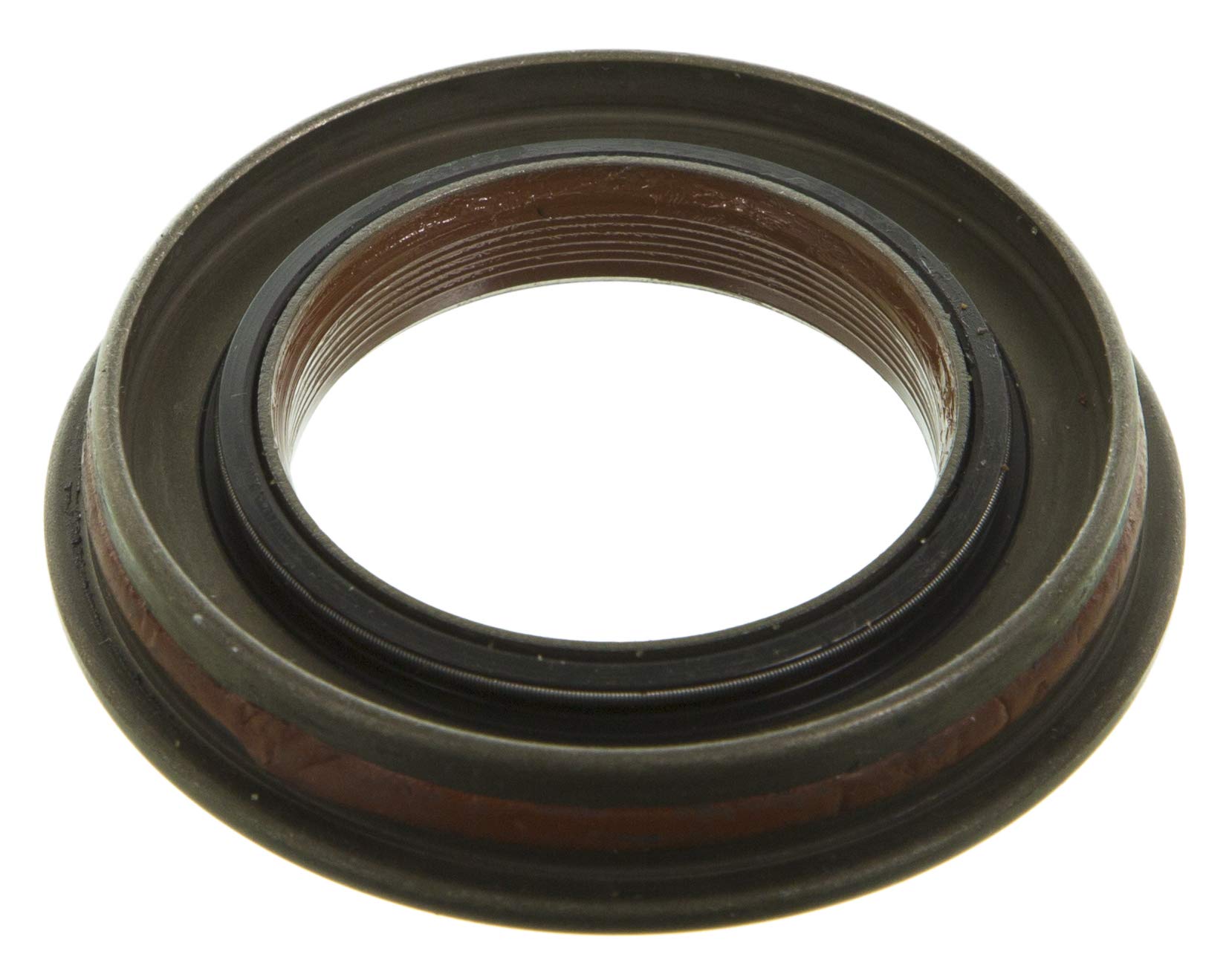 National 710950 drive axle shaft seal with spring-loaded multi-lip design for Ford F-150, reliable under high temps