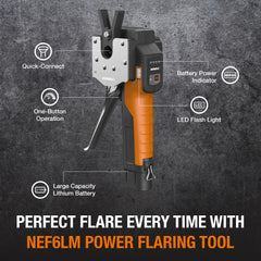 Battery status indicator on NAVAC NEF6LM enables uninterrupted cordless work