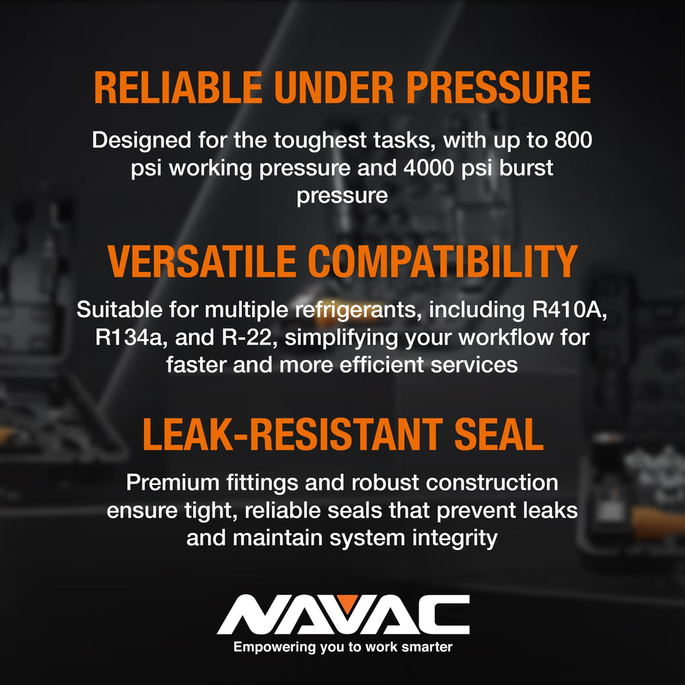 NH5SC withstands up to 800 psi working pressure and 4000 psi burst