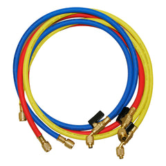 NAVAC NH5SC three-color hoses laid out for easy high low side identification