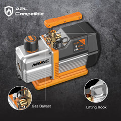 NAVAC NP7DP2 oil mist filter traps oil for a cleaner workspace