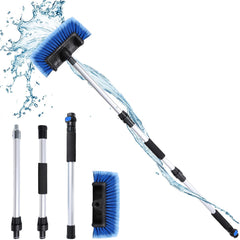 NAVAPAL car wash brush with a long 54-inch blue handle for easy reach.