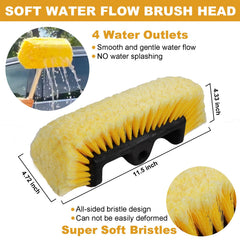 NAVAPAL four-outlet water-flow brush head delivering steady spray