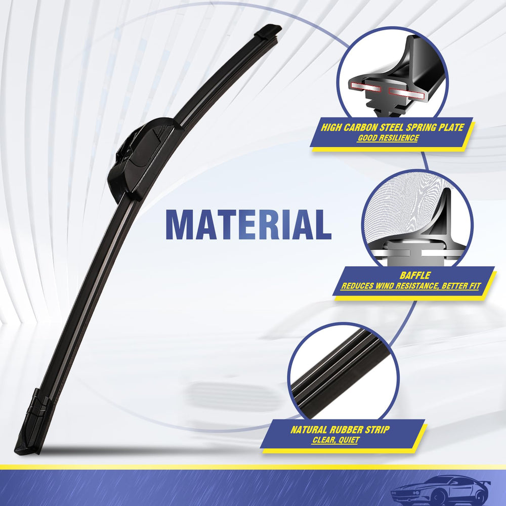 NAVOTY 16-inch passenger blade ensures clear windshield during wet commutes