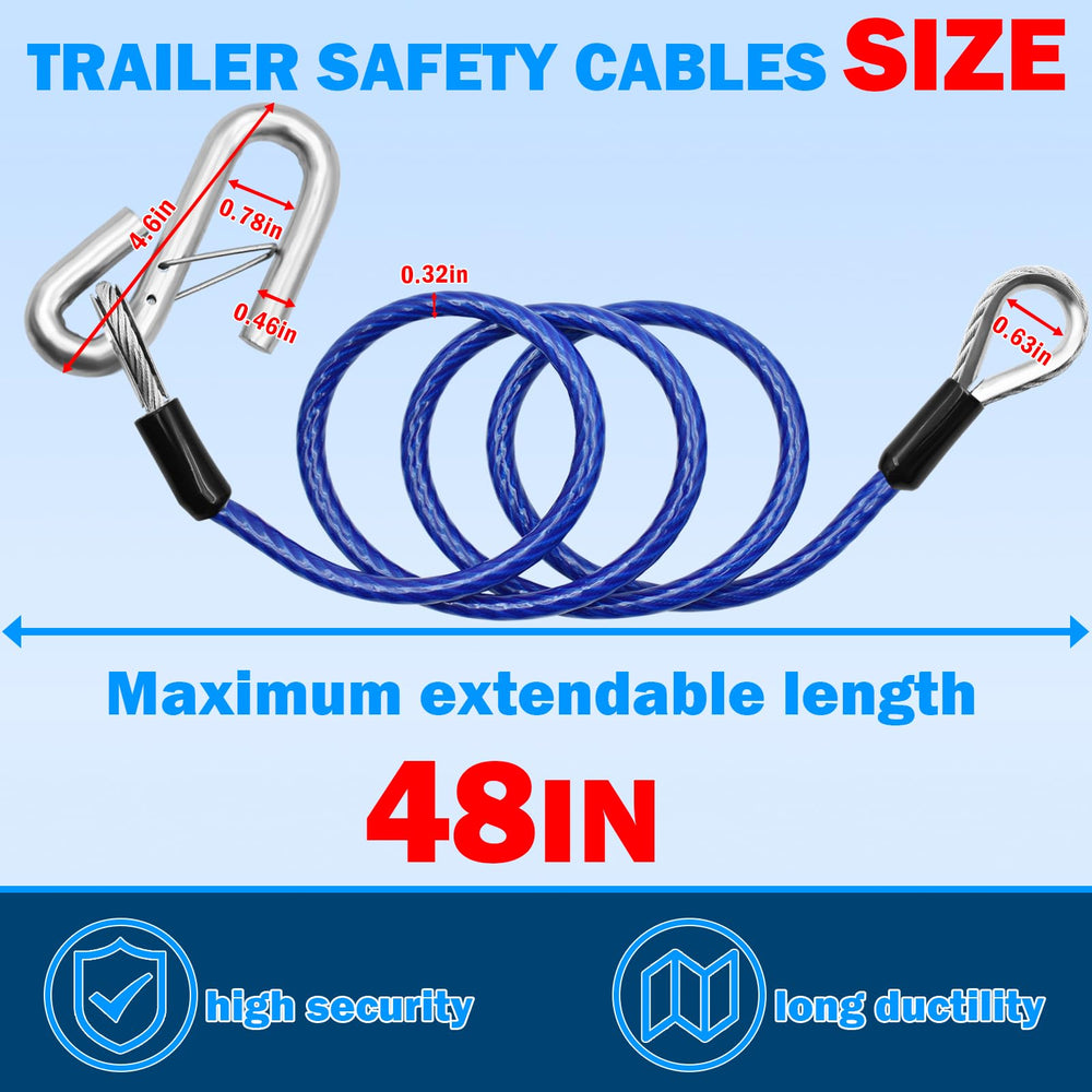 NAZOU brakeaway cable prevents accidental detachment during transport.