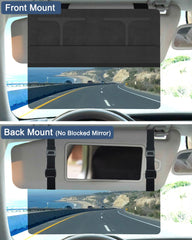 NAZZO car visor extender polarized lens reduces glare and improves visibility