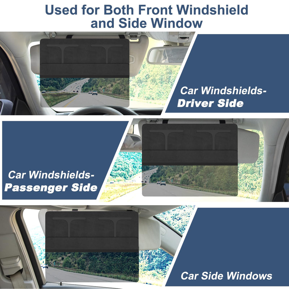 NAZZO car visor extender universal fit works with most cars and SUVs