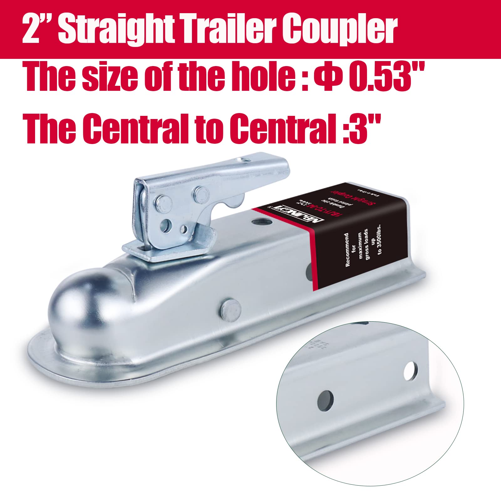 NBJINGYI easy-lock latch close-up highlights quick attachment and secure grip.