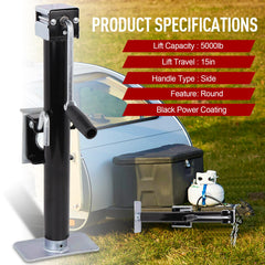 NBJINGYI black E coat corrosion protection on trailer jack components