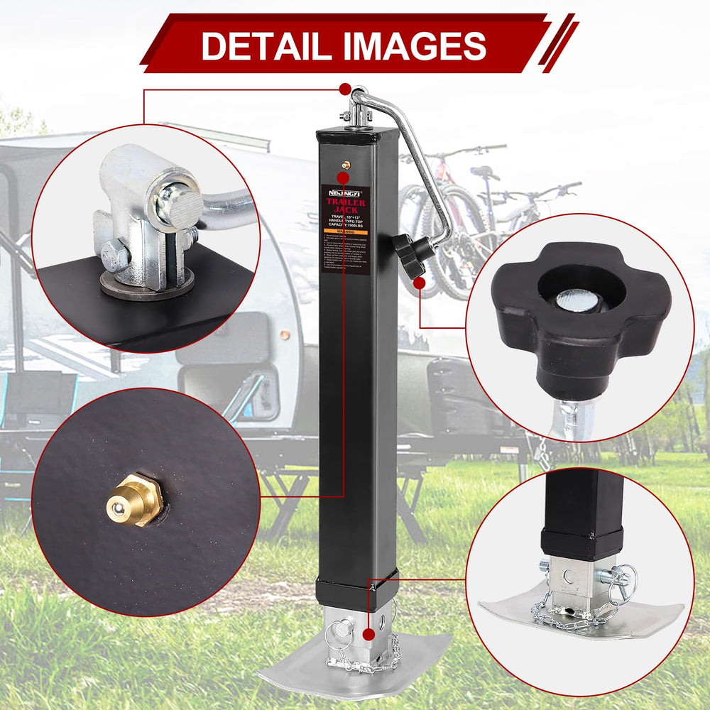NBJINGYI trailer jack footplate provides stable support during loading and unloading