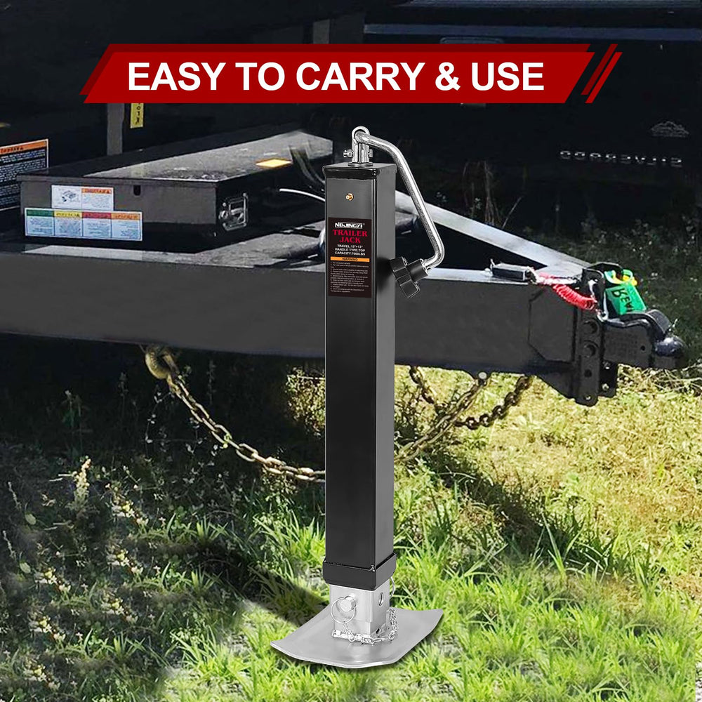 NBJINGYI trailer jack weld-on installation for permanent, secure trailer upgrade