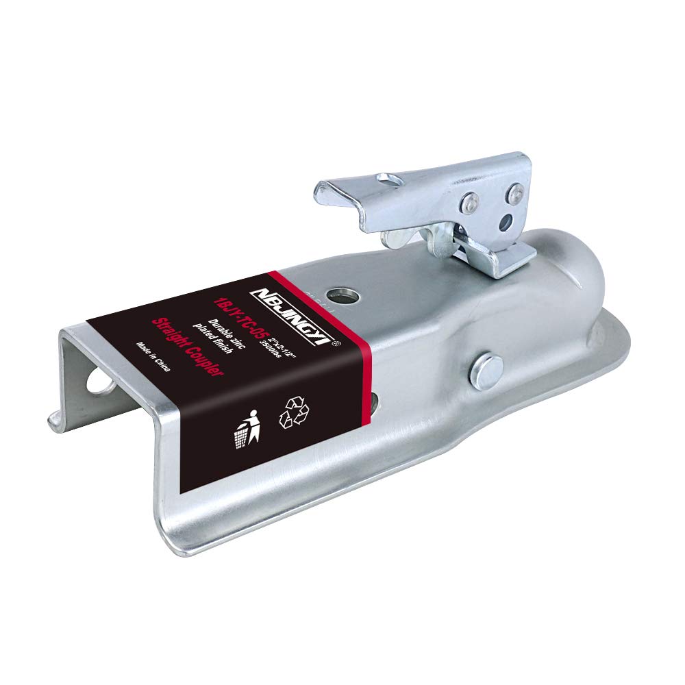 NBJINGYI heavy-duty 3,500 lb coupler supports mid-sized trailers.